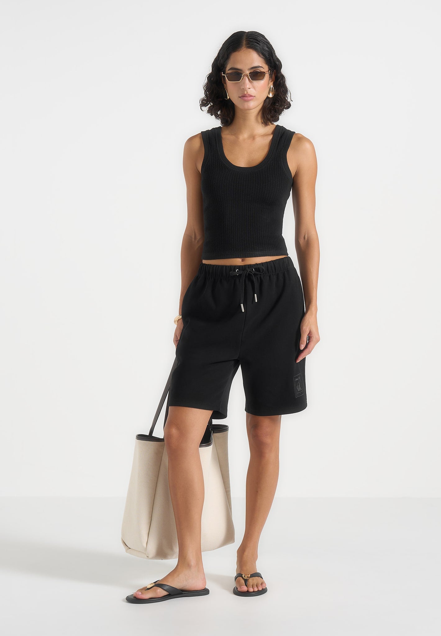 sh001-unisex-cotton-shorts-black