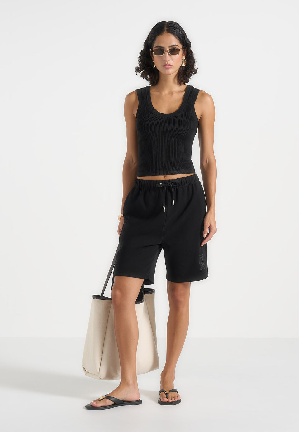 sh001-unisex-cotton-shorts-black