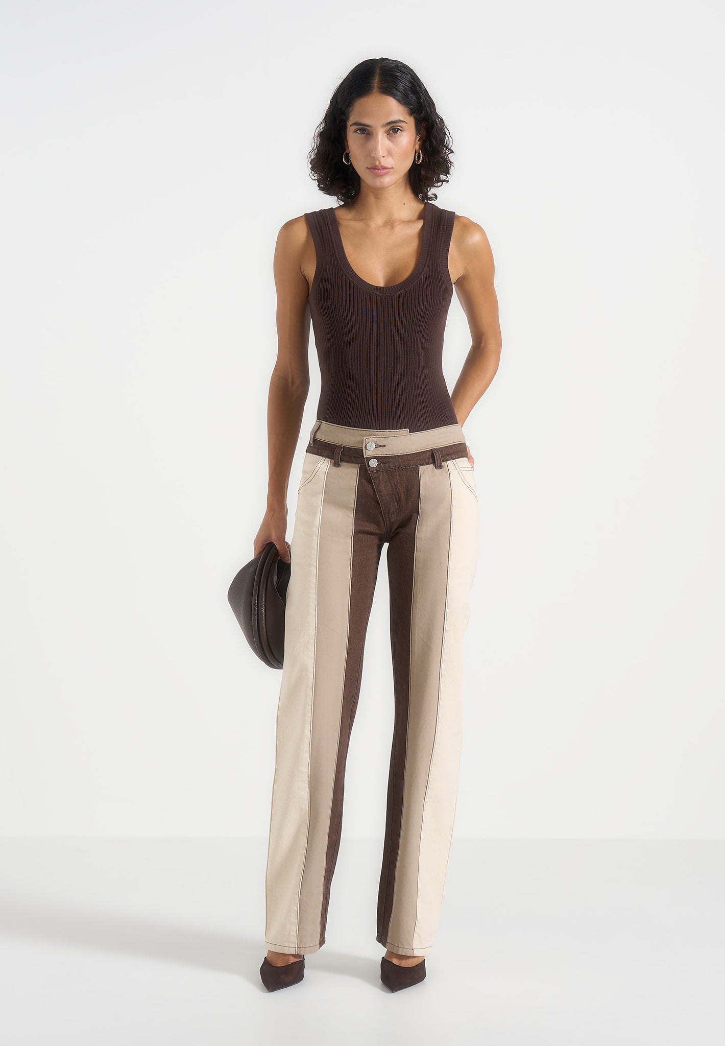 jacinda-colour-block-denim-jeans-beige-brown