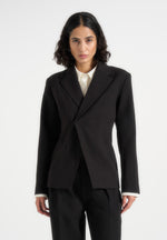 Beatrice - Tailored Cinched Blazer - Black