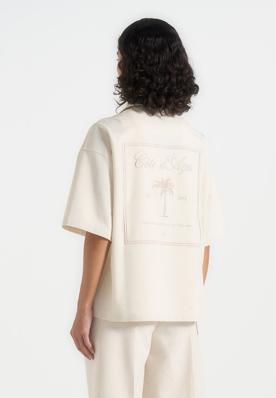 alexis-unisex-cote-dazur-boxy-shirt-cream