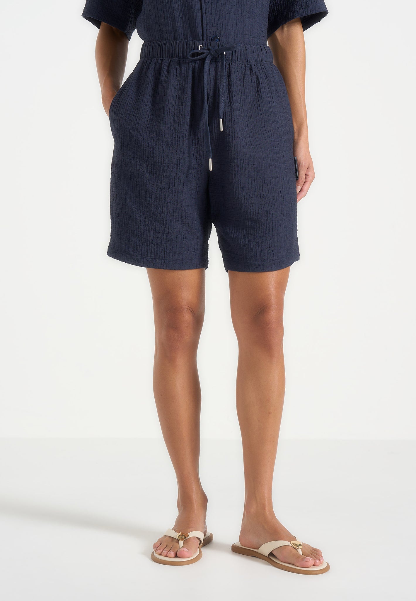 ari-unisex-textured-shorts-navy