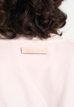Mia - Wide Shoulder Bodysuit T-Shirt - Pale Pink