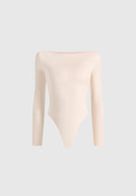 BS003 - Boat Neck Bodysuit - Pale Pink