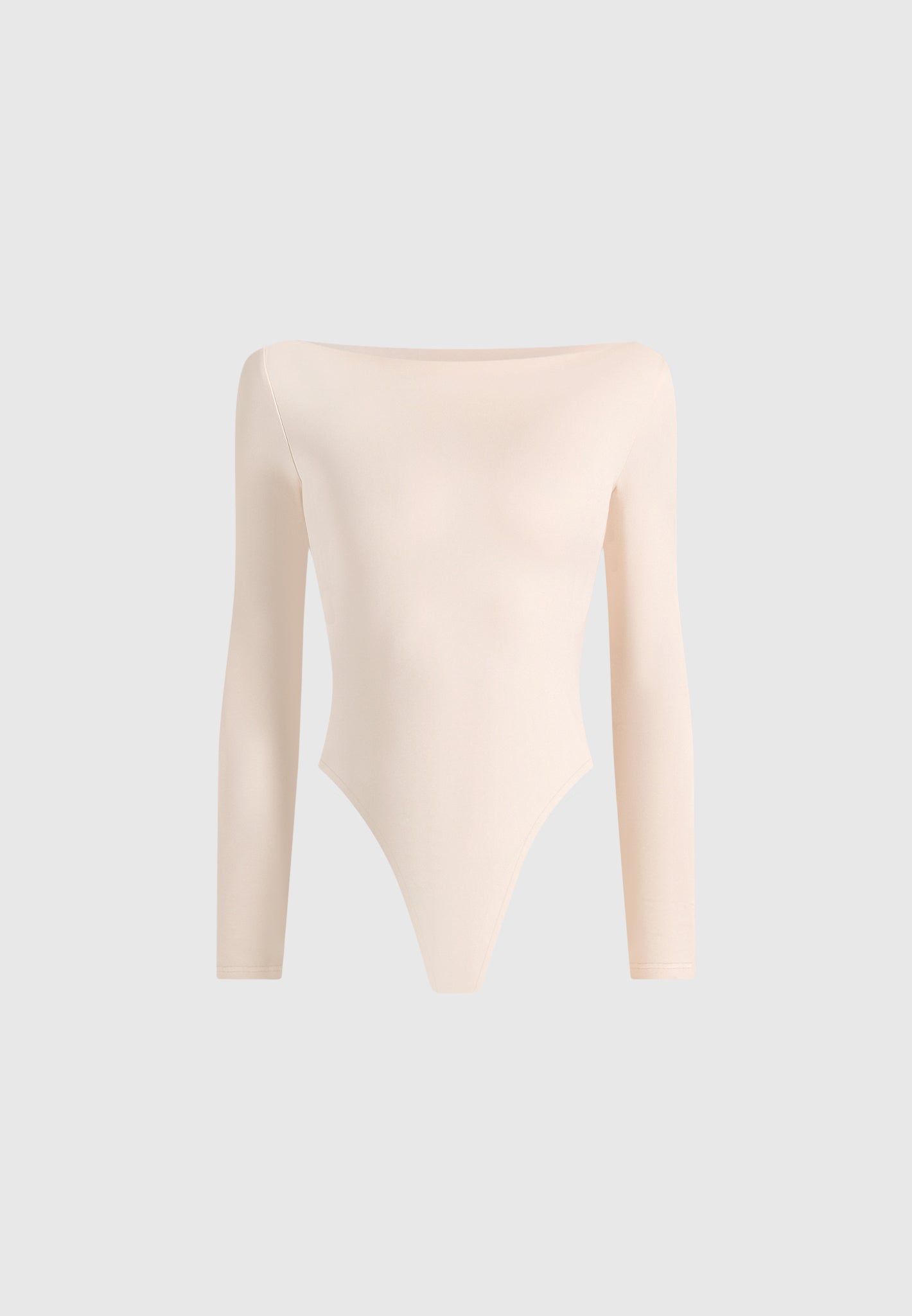 BS003 - Boat Neck Bodysuit - Pale Pink