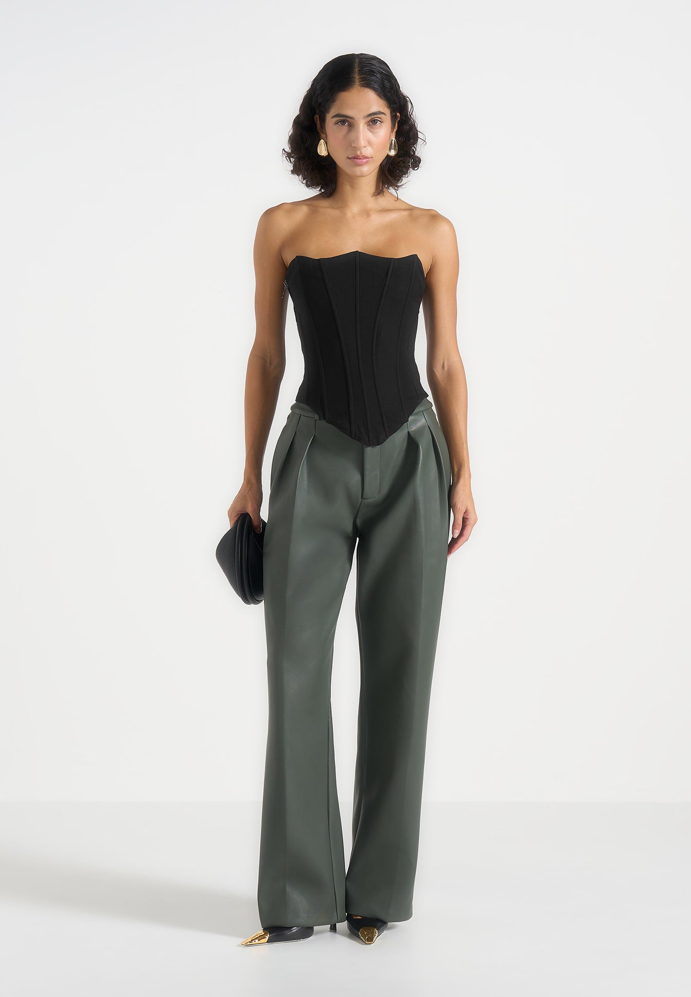 julie-leather-twin-pleat-trousers-olive