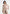 Aurore - Mock Neck Ring Belt Pleated Leg Jumpsuit - Beige