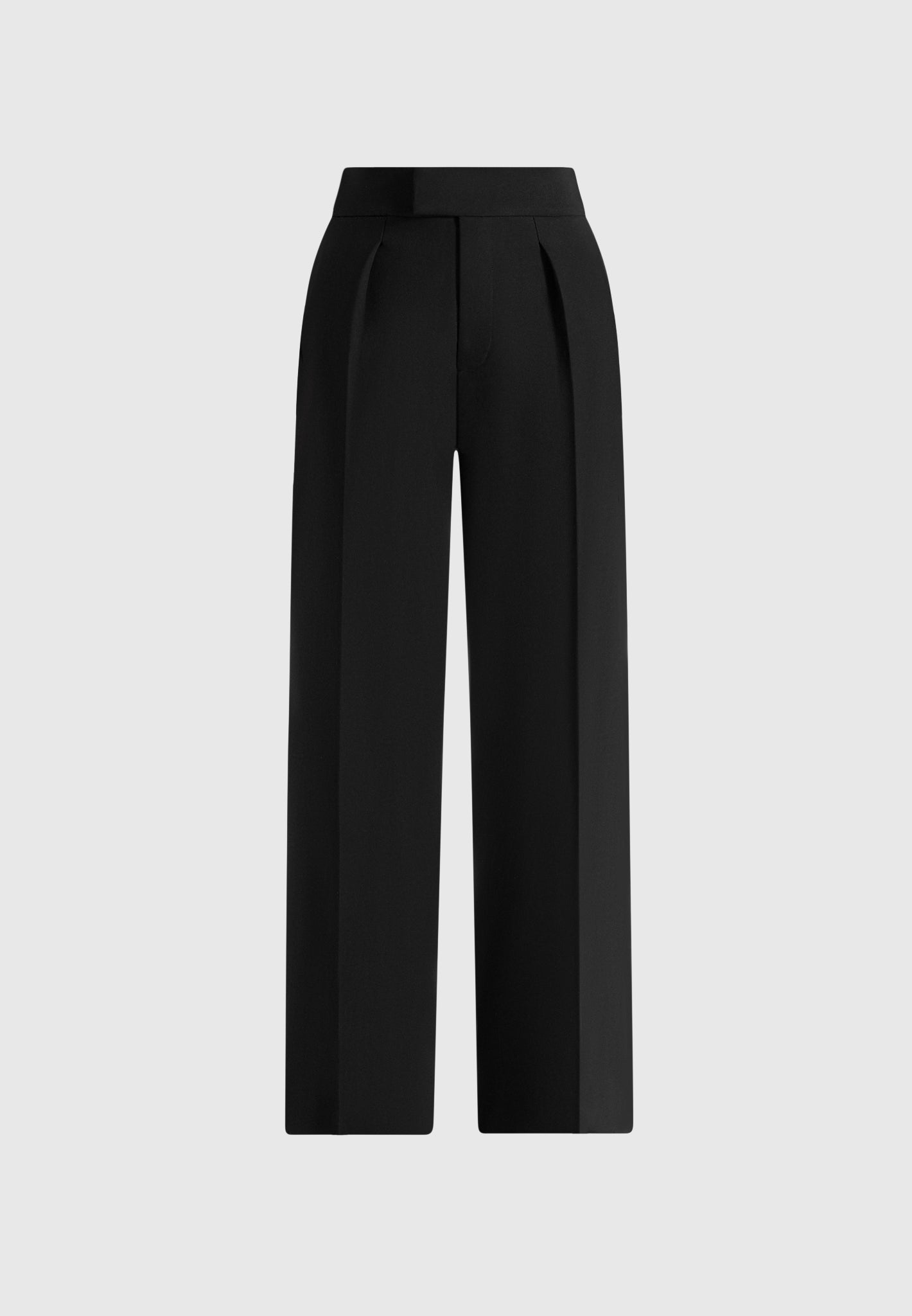 Elsa - High Waisted Tailored Trousers - Black