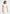 Gaia - Boat Neck Belted Pleated Midi Dress - White