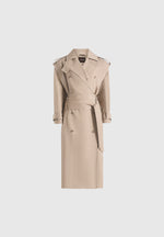 Esther - Trench Coat With Double Belt - Beige