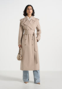 Esther - Trench Coat With Double Belt - Beige