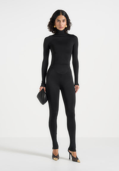 Chloe - High Waisted Leggings - Black