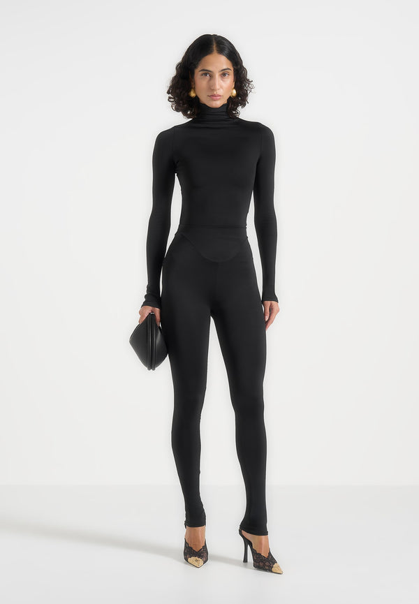Chloe - High Waisted Leggings - Black