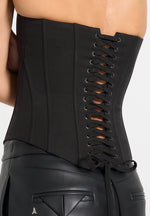 Scarlett - Tailored Lace Up Corset - Black