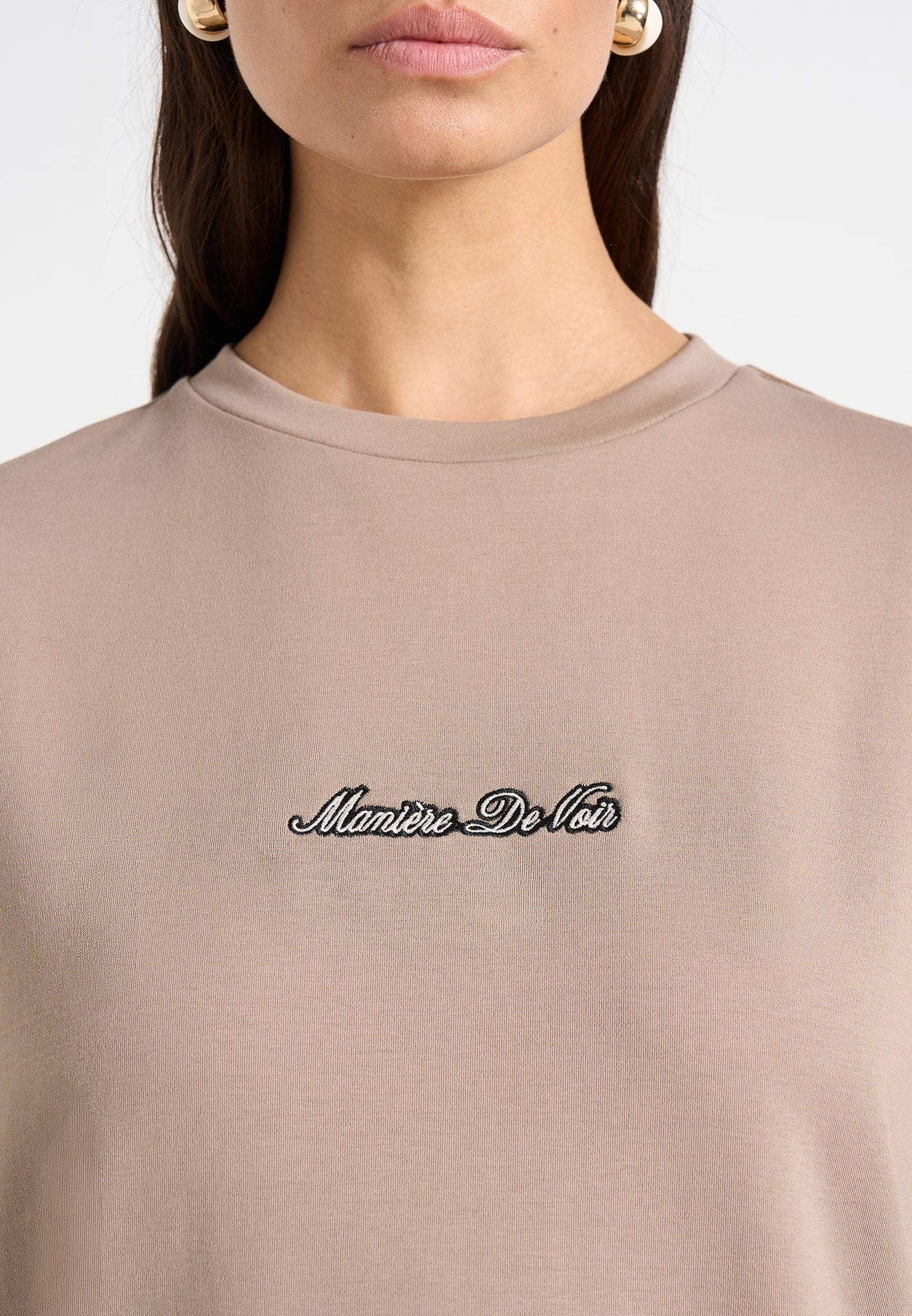 TS001 - Unisex Signature Relaxed Fit Cotton T-Shirt - Taupe