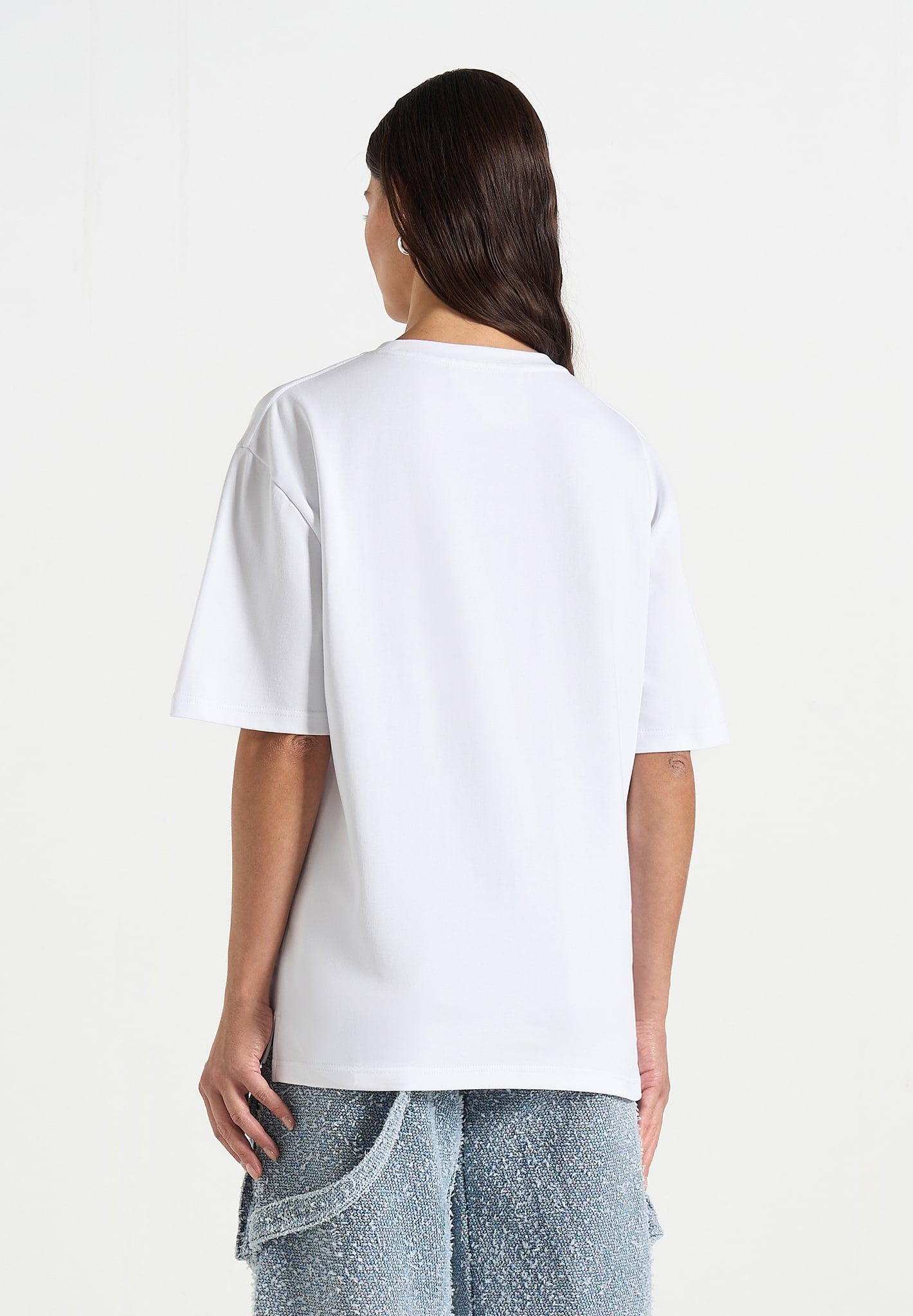 TS001 - Unisex Signature Relaxed fit Cotton T-Shirt - White