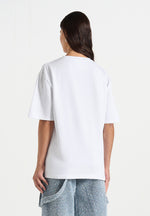 TS001 - Unisex Signature Relaxed fit Cotton T-Shirt - White