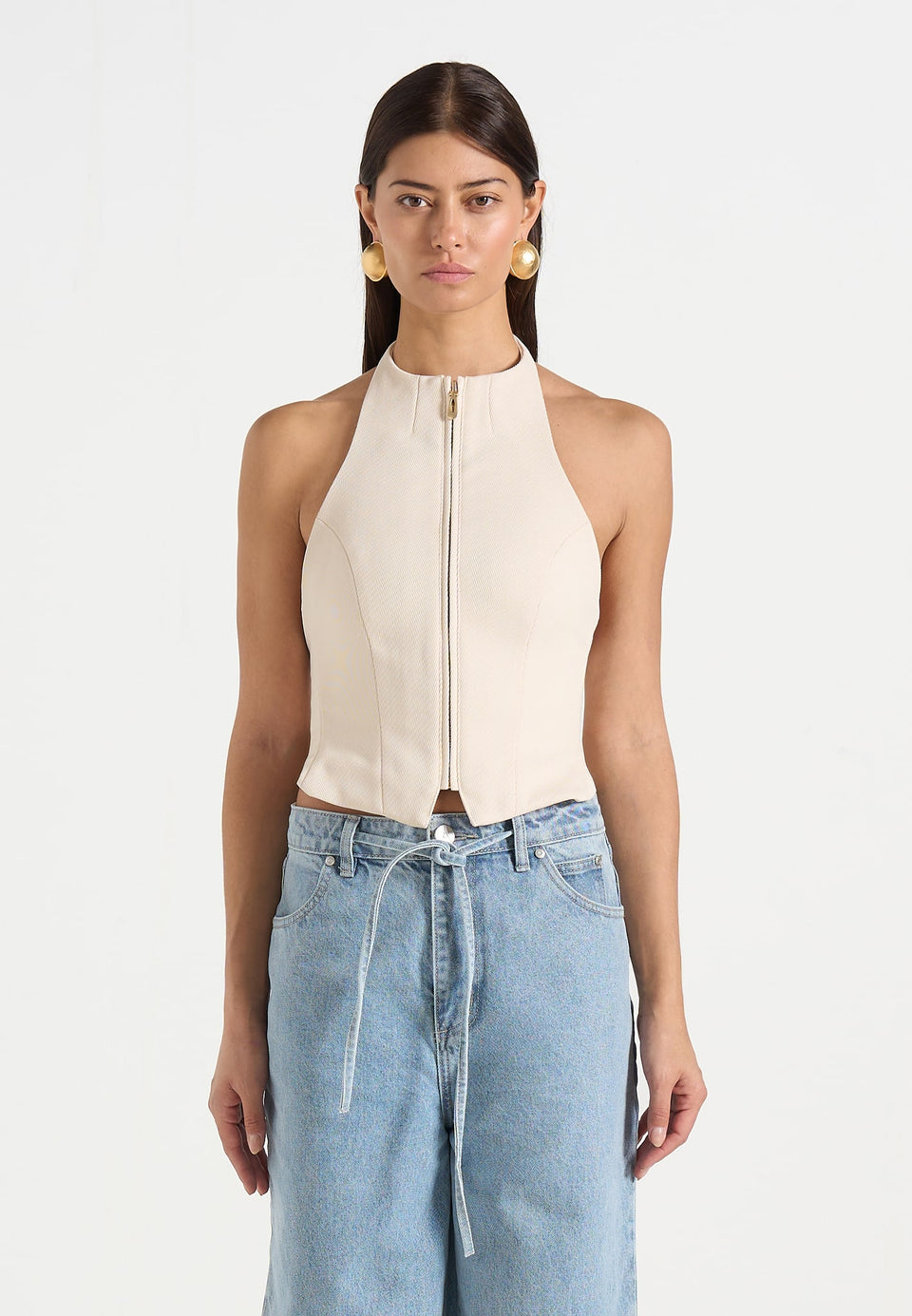 claudette-twill-halterneck-backless-top-cream