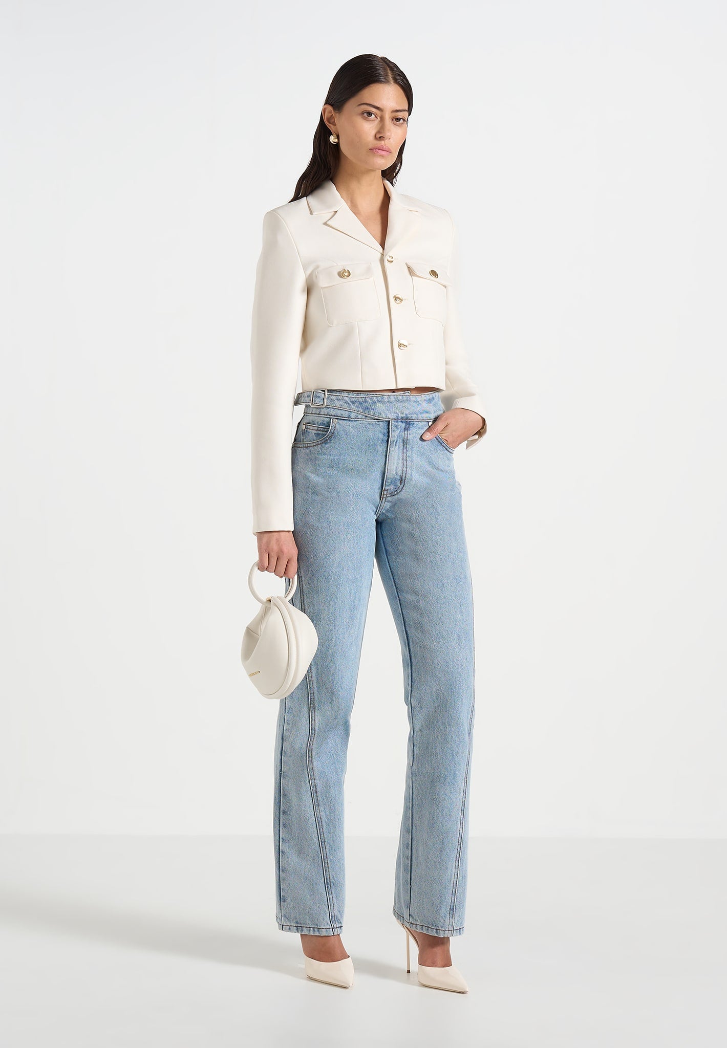 Daphina - Tailored Jacket - Off White