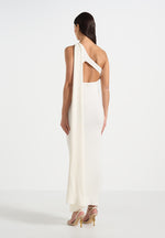 Laya - Scarf Knit Maxi Dress - Cream