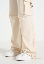 Rosa - Ripstop Parachute Cargo Pants - Cream