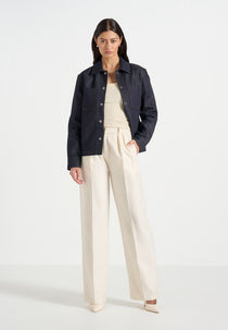 Asher - Unisex Denim Shirt - Indigo