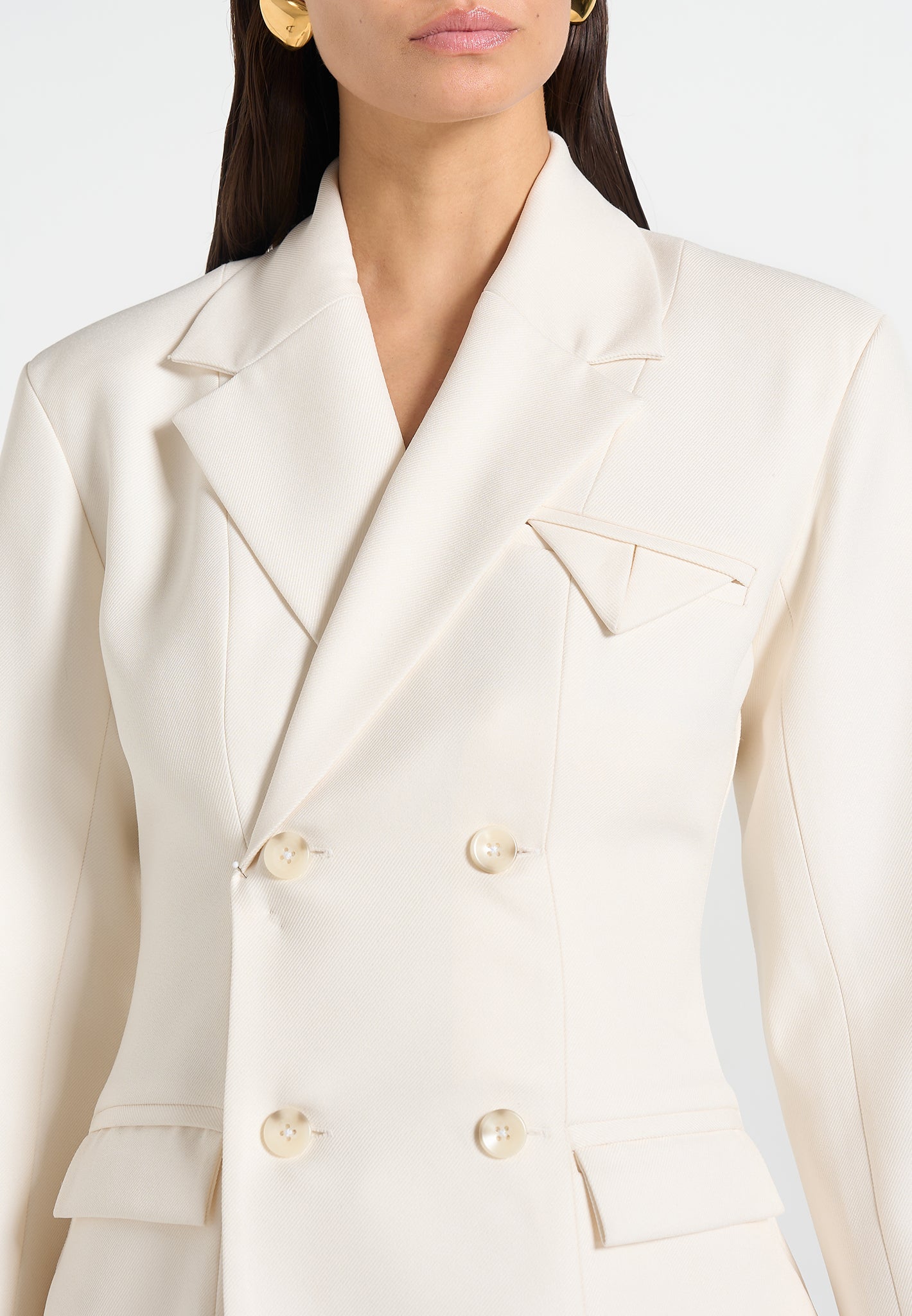 Maia - Double Breasted Blazer - Off White