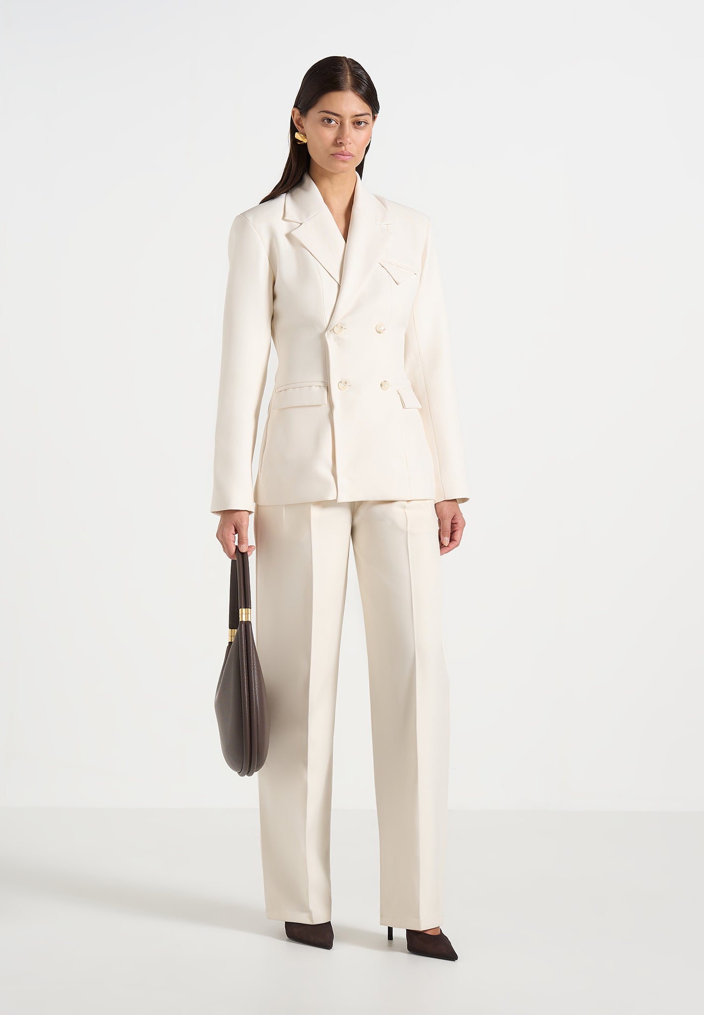 Maia - Double Breasted Blazer - Off White