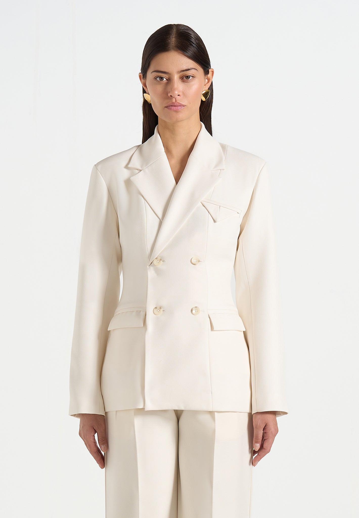 Maia - Double Breasted Blazer - Off White