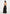 Deborah - Halter Neck Belted Polka Dot Pleat Maxi Dress - Black