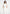 Yara - Asym Tie-Waist Cotton Midi Dress - White