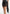 Valeska - Leather Corset Satin Lace Sash Mini Dress - Black