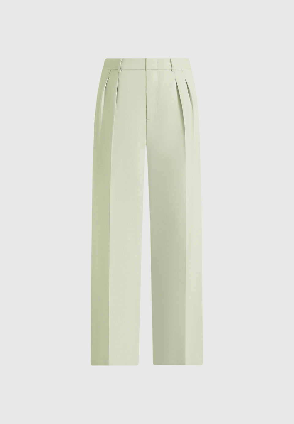 Julie - Tailored Twin Pleat Trousers - Sage