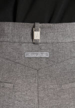 Danielle - Tailored Pleated Cargo Trousers - Grey Marl