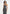 Tabitha - Tailored Pinstripe Bandeau Belted Maxi Dress - Grey