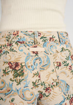 Samia - Tapestry Mini Shorts - Beige