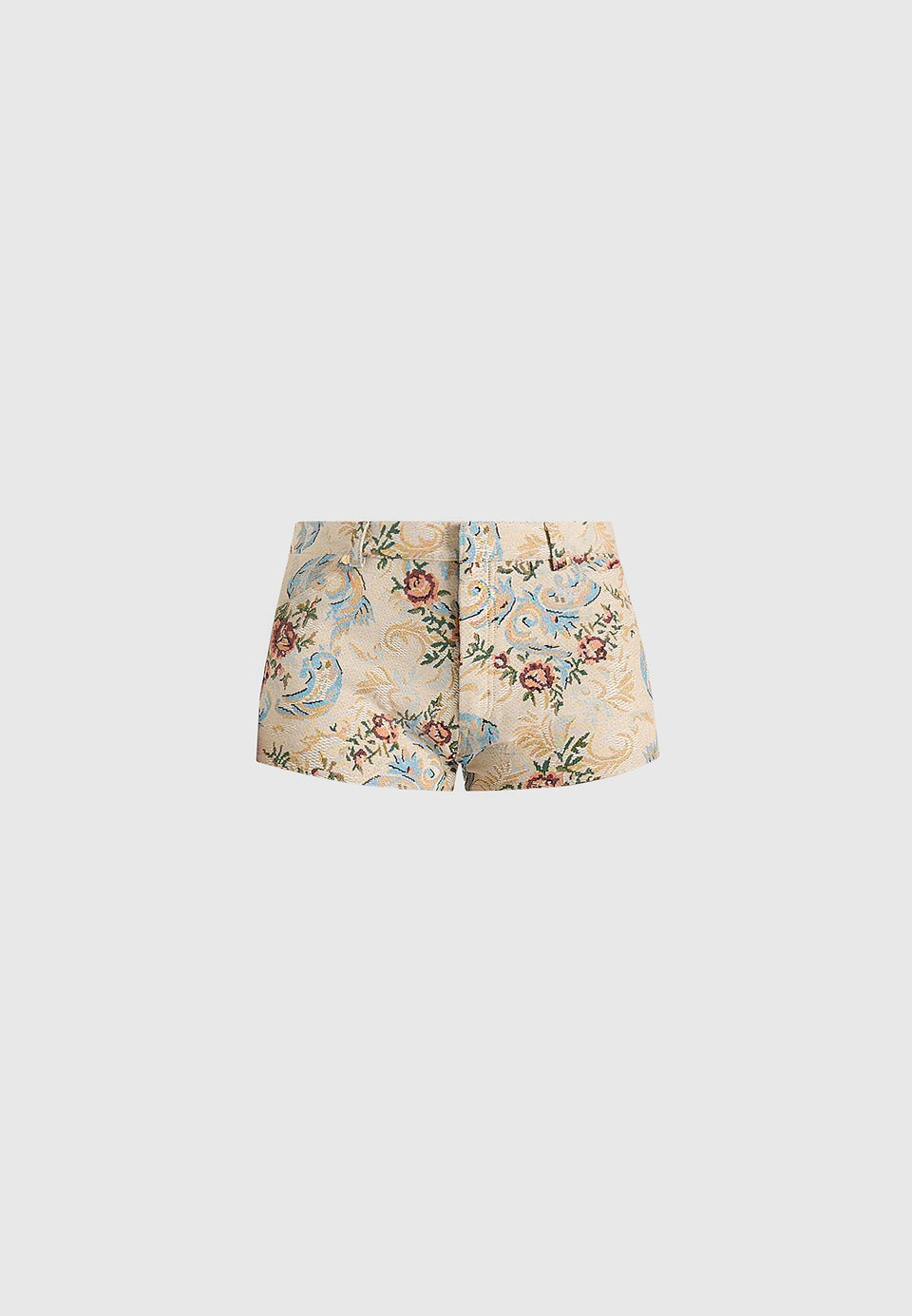 Samia - Tapestry Mini Shorts - Beige