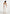 Elva - Smocked Waist Cotton Maxi Dress - White