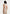 Irene - Collar Detail Cinched Waistcoat - Beige/White