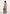 June - Chain Belt Cut-Out Georgette Halter Maxi Dress - Animal