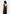 Mathilda - Satin Scoop Neck Open Back Vest - Black