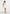 Mirena - Ruched Open Back Mini Dress With Scarf - White