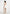 Mirena - Ruched Open Back Mini Dress With Scarf - White