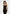 Danika - Metallic Rib Knit Belted Midi Dress - Black