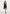 Mirena - Ruched Open Back Mini Dress With Scarf - Brown