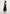 Faith - Cap Sleeve Corset Cotton Midi Dress - Black