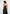 Elva - Smocked Waist Cotton Maxi Dress - Black