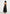 Elva - Smocked Waist Cotton Maxi Dress - Black