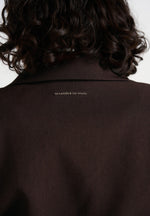 Beatrice - Tailored Cinched Blazer - Dark Brown