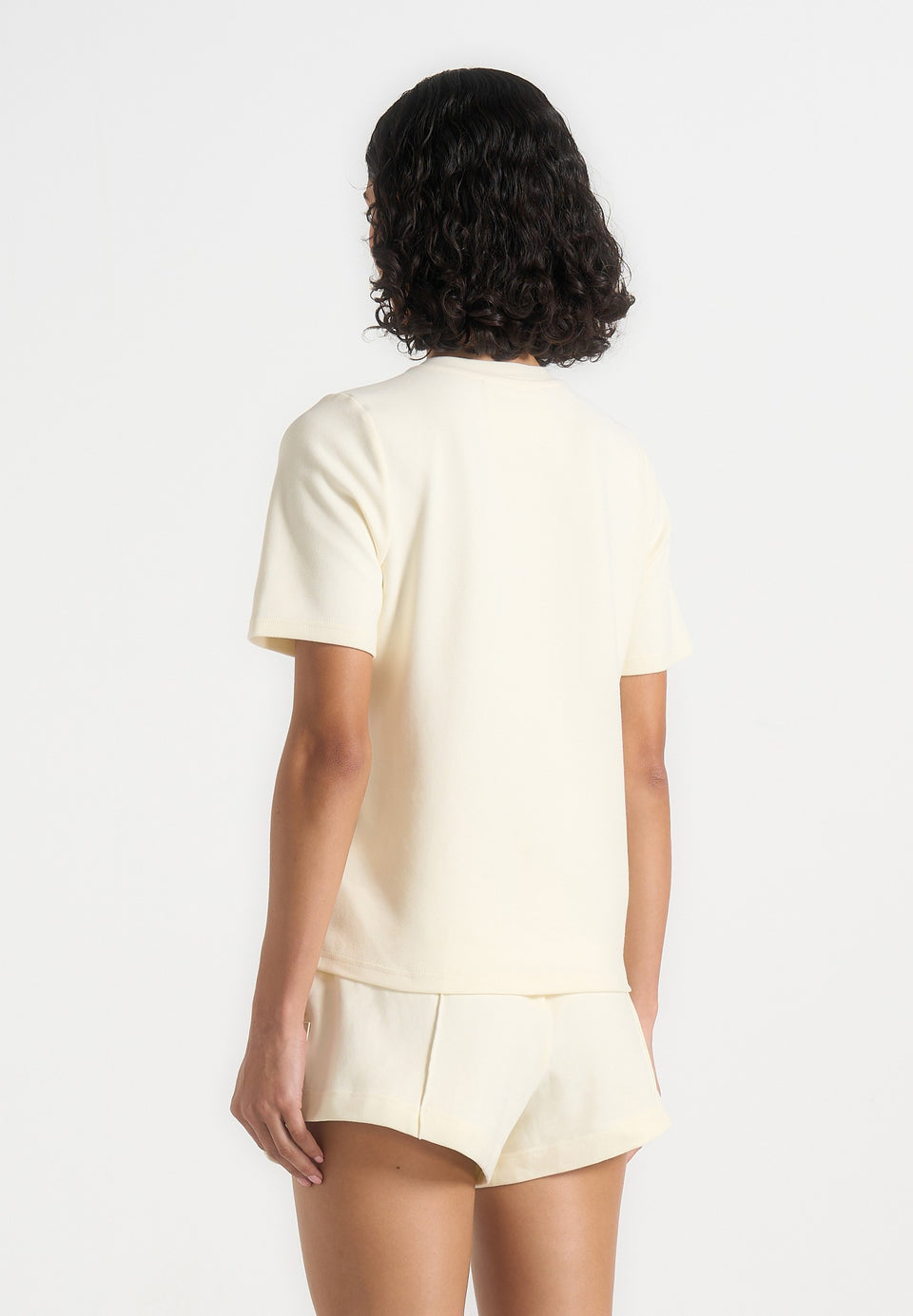 TS002 - Short Sleeve Cotton T-Shirt - Pale Yellow